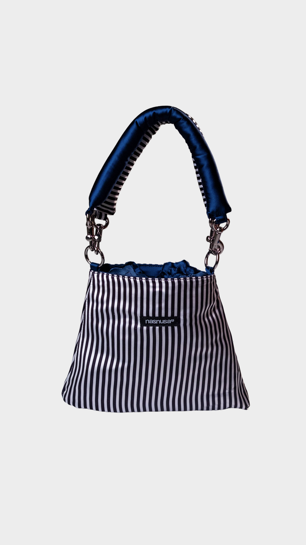 cobalt spiral rosette handbag